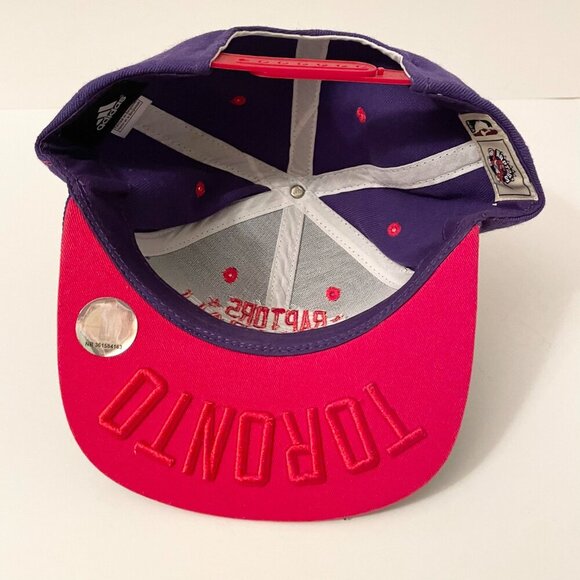 Adidas Toronto Raptors Snapback Hat NBA Adjustable Cap - Picture 10 of 16